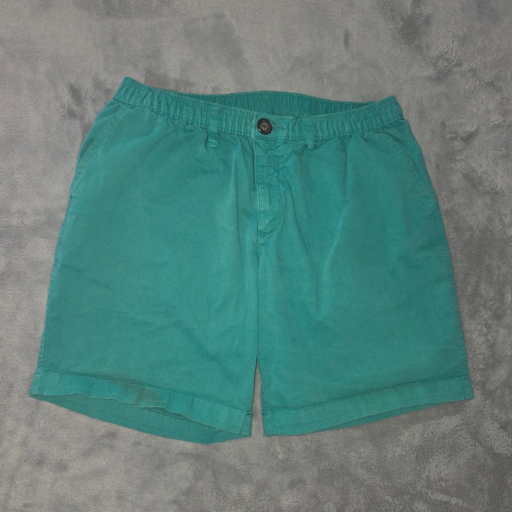 Chubbies‎ Originals Green Shorts Mens Small Elastic Waist Stretch 5.5 Inseam